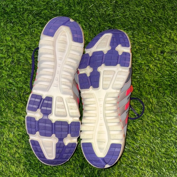 Adidas Gray and Pink Sneakers with Orange Highlights - Picture 7 of 8